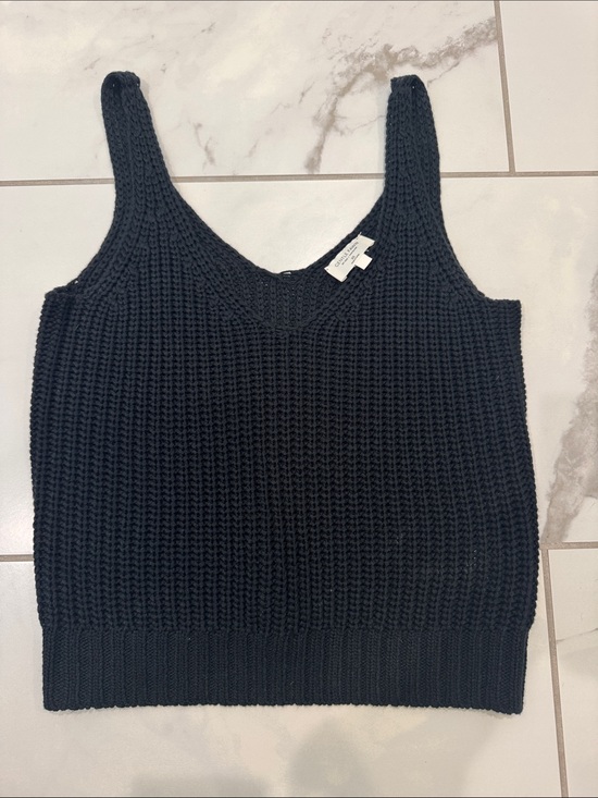 Gentle Fawn Sweaters - Gentle Fawn Black Knit Tank Sweater